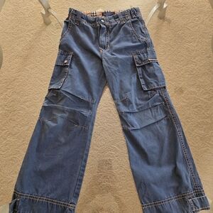Burberry Blue Cargo Pants for Kids